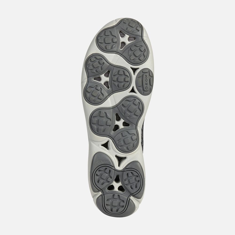 Geox Erkek Spor Ayakkabı Koyu Gri - Nebula - XUE-023985